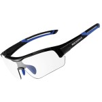 Okulary rowerowe ROCKBROS Fotochromowe Czarne-Niebieskie