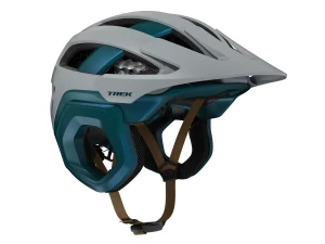 Kask rowerowy enduro TREK MTB Blaze WaveCel M Szary-Turkusowy