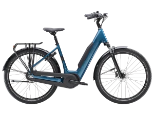 Rower elektryczny TREK District+ 3 o niskim przekroku 800Wh 2026 M Niebieski