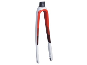 Fork Rigid Trek Domane SLR 7D, 53 Rake 50-54, White/Orange