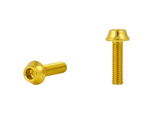 Fastener Trek Water Bottle Bolt M5x16mm Gold Anodized 2 Pack