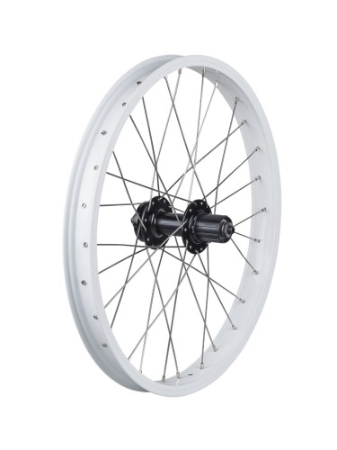 Wheel Rear Trek J35A/DC-2241 Rim Brake 20" 28H 141QR White