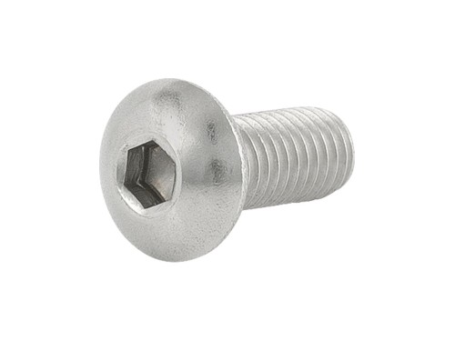 Fastener Trek M5x0.8x12mm Button Head Cap Screw Silver