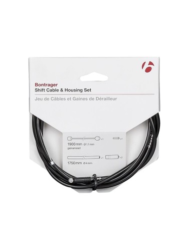 Cable/Housing Set Bontrager Universal Shift 4mm Black/Zinc