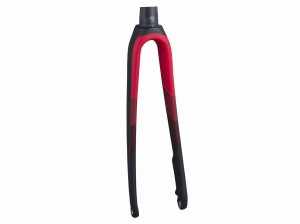 Fork Rigid Trek Domane SLR 9D/FS, 53 Rake 50-54, Black/Red