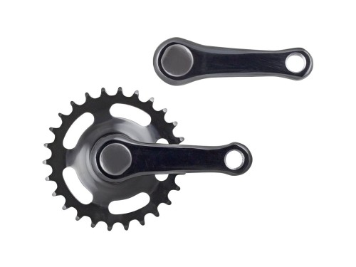 Korba Trek 26 zębów Ramiona 89 mm Gwint 9/16 cali Czarna