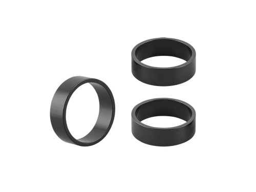 Spacer Bontrager Headset 1-1/8" 10mm Black Alloy 3-Pack