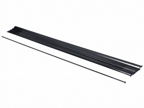 Spoke DT Aerolite Nail Head 268mm Black 10/Pack