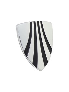 Emblemat TREK na główkę ramy Srebrny