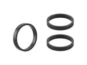 Spacer Bontrager Headset 1-1/8" 5mm Black Alloy 3-Pack