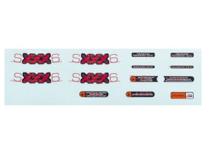 Decal Bontrager Aeolus XXX 6 Black/Red