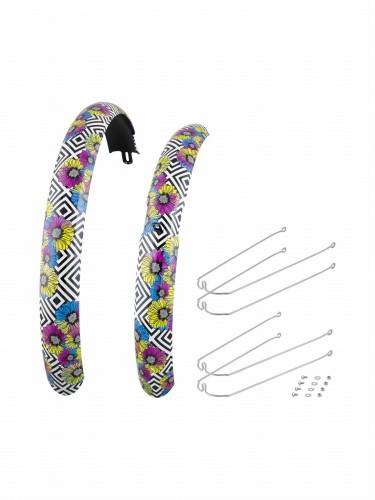 Komplet błotników do rowerów damskich Electra Andi 3i 26" Czarny