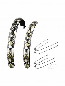 Komplet błotników do rowerów damskich Electra Zelda 3i 26" Biały perłowy