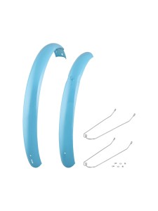 Komplet błotników do rowerów damskich Electra Townie Go! 8D Turkusowy