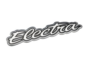 Naklejka Electra Napis Metalowa Emblem na osł. łańc. Srebrna