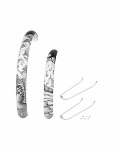 Komplet błotników Electra Townie Path GO! 10D Pearl White