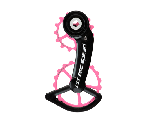 Wózek Przerzutki CeramicSpeed OSPW SRAM Red/Force AXS Series Cerakote Pink Coated