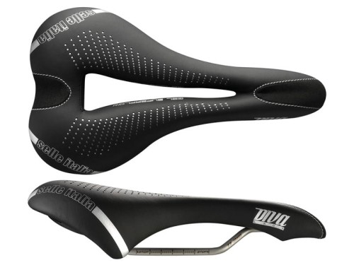 Siodło SELLE ITALIA DIVA GEL TI316 SUPERFLOW S (id match S3), TI 316 Rail, Fibra-Tek, Light Gel, 275