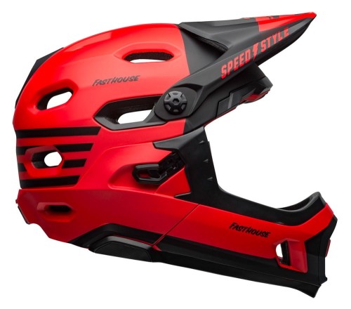 Kask full face BELL SUPER DH MIPS SPHERICAL fasthouse matte gloss red black roz. M (55-59 cm).