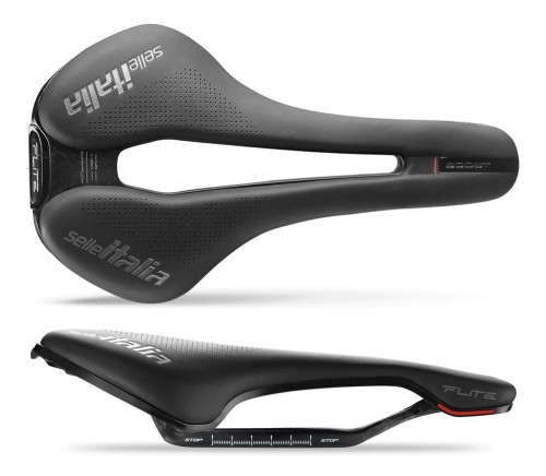 Siodło SELLE ITALIA FLITE BOOST KIT CARBONIO SUPERFLOW S (id match S3), Carbon Rail+10mm, Fibra-Tek,
