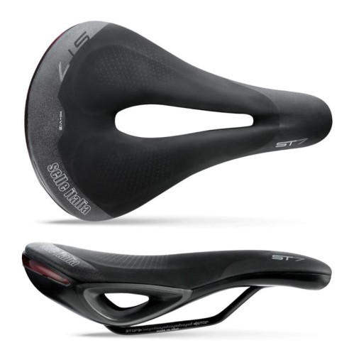 Siodło SELLE ITALIA SPORTOURING ST 7 SUPERFLOW L (id match L3), Fec Alloy Rail, Soft-Tek, Light Gel,