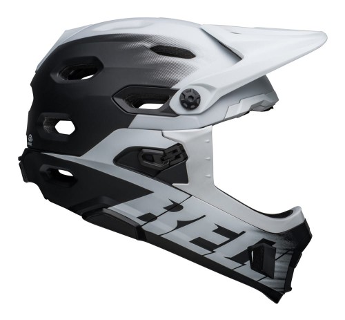 Kask full face BELL SUPER DH MIPS SPHERICAL matte black white roz. M (55-59 cm)