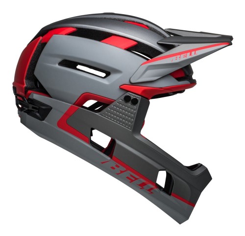 Kask full face BELL SUPER AIR R MIPS SPHERICAL matte gray red roz. S (52-56 cm).