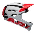 Kask full face BELL SUPER AIR R MIPS SPHERICAL matte gloss white infrared roz. S (52–56 cm)
