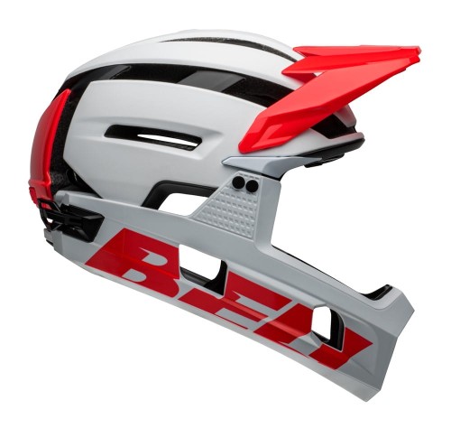 Kask full face BELL SUPER AIR R MIPS SPHERICAL matte gloss white infrared roz. S (52–56 cm)
