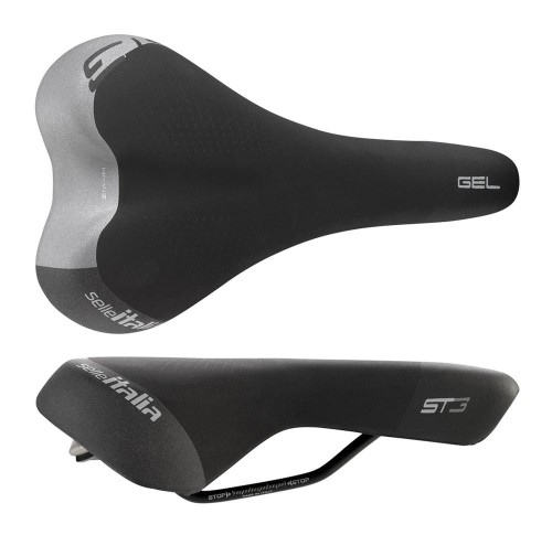 Siodło SELLE ITALIA SPORTOURING ST 3 S (idmatch S1), Fec Alloy Rail, Soft-Tek, Light Gel, 444g