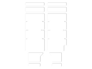 Osłona na amortyzator LIZARDSKINS FORK PROTECTOR CLEAR roz.55mm x 269mm przezroczysta połysk