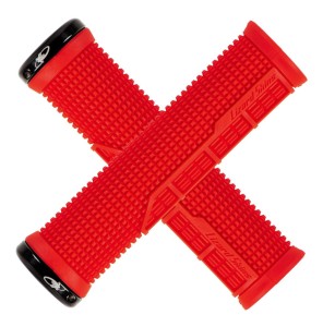 Chwyty kierownicy LIZARDSKINS MACHINE LOCK-ON klamry candy red