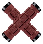 Chwyty kierownicy LIZARDSKINS Dual-Clamp Lock-On NORTHSHORE - Deep Red