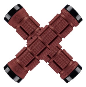 Chwyty kierownicy LIZARDSKINS Dual-Clamp Lock-On NORTHSHORE - Deep Red