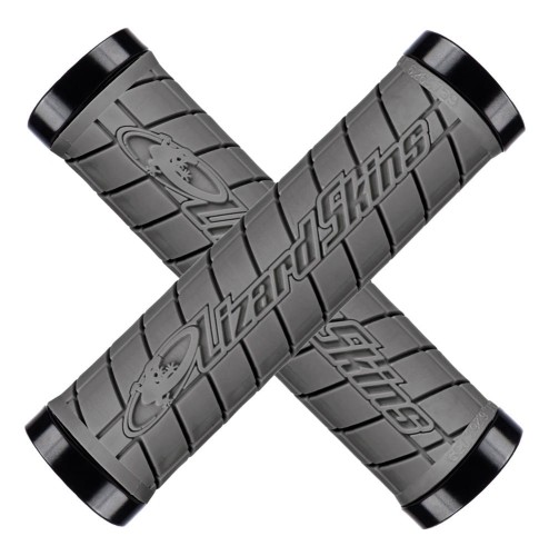 Chwyty kierownicy LIZARDSKINS Dual-Clamp Lock-On LOGO - Graphite