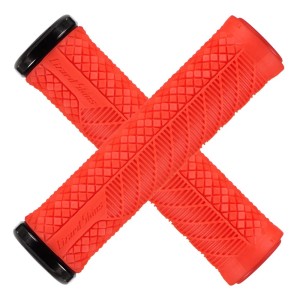 Chwyty kierownicy LIZARDSKINS CHARGER EVO LOCK-ON klamry fire red