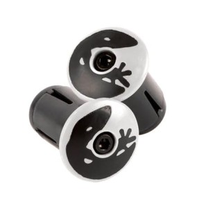 Korki do kierownicy LIZARDSKINS Road Bar End Plugs - Diamond White para