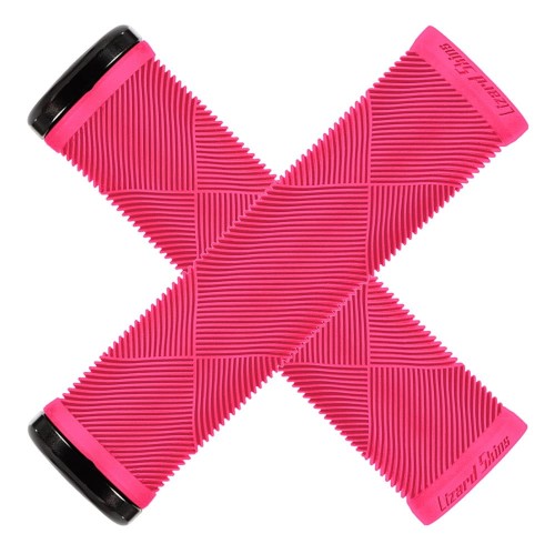 Chwyty kierownicy LIZARDSKINS Single-Clamp Lock-On STRATA Neon Pink klamry 130mm