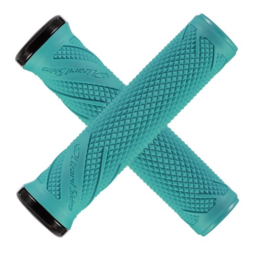 Chwyty kierownicy LIZARDSKINS Single-Clamp Lock-On WASATCH teal