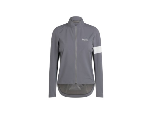 Jacket Rapha Core Rain Women Small Grey/White
