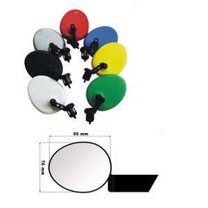 Lusterko wpuszczane w kierownicę AJS Czarne