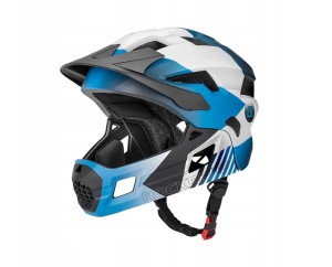 Kask rowerowy Full Face ROCKBROS 48-54cm Czarny-Niebieski
