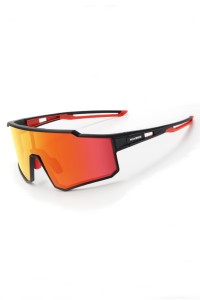 Okulary rowerowe ROCKBROS Polaryzacyjne Czarne-Czerwone