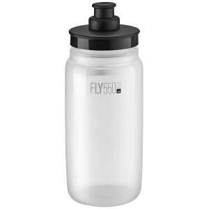 Bidon ELITE Bottle Fly Tex 550ml Clear Balck Cap